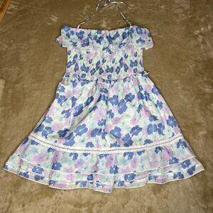 KISUII Cosmia Smocked Halter Mini Dress Size Medium